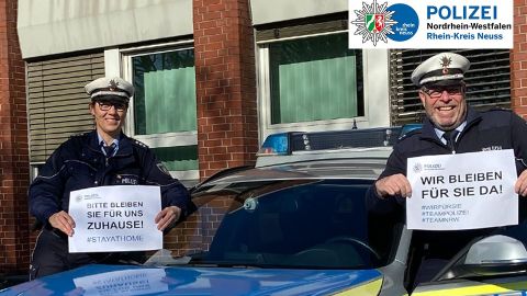 #stayathome Polizei Rhein-Kreis Neuss