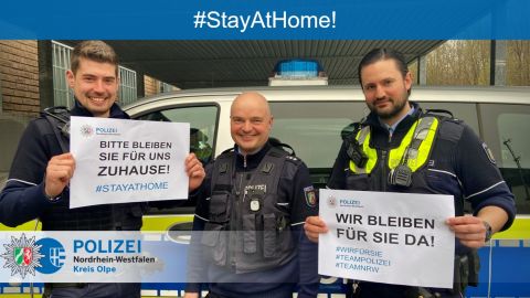 #stayathome Polizei Olpe